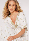 Sequin Spot Kaftan Maxi Dress, Cream, large