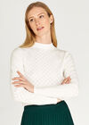 Pointelle Soft Touch Jumper, Cream, large