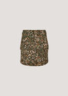 Ikat Denim Mini Skirt, Khaki, large