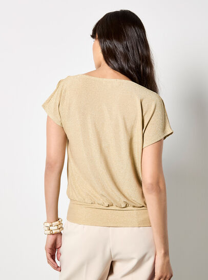 Short Sleeve Jersey Sparkle Top