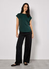 Geo Triangles Woven T-Shirt, Green, large