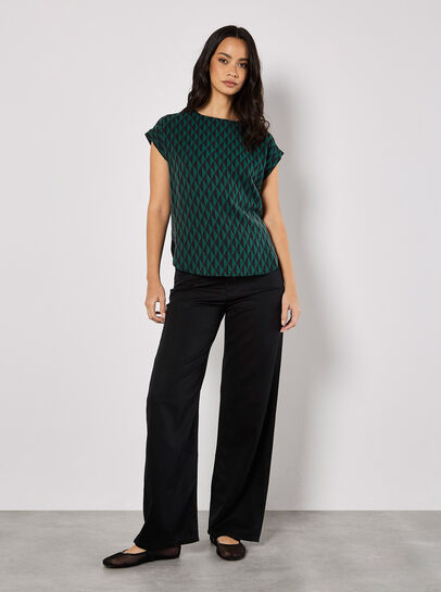 Geo Triangles Woven T-Shirt
