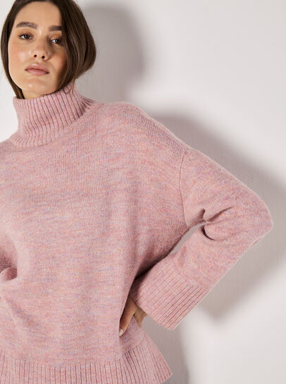 Chunky Marl Turtleneck Jumper