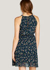 Ditsy Floral Tea Dress, Navy, large