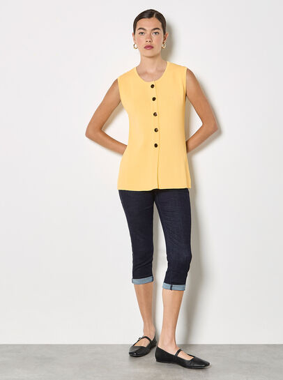 Ribbed Knit Waistcoat