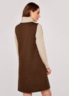 Arrow Pinafore Dress, Rust, large
