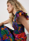 Colour Pop Parrot Print Maxi Dress, Assorted, large