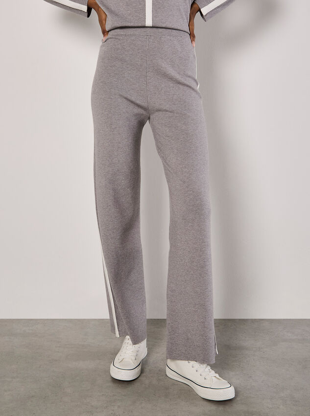 Mono Stripe Joggers, Grey, large