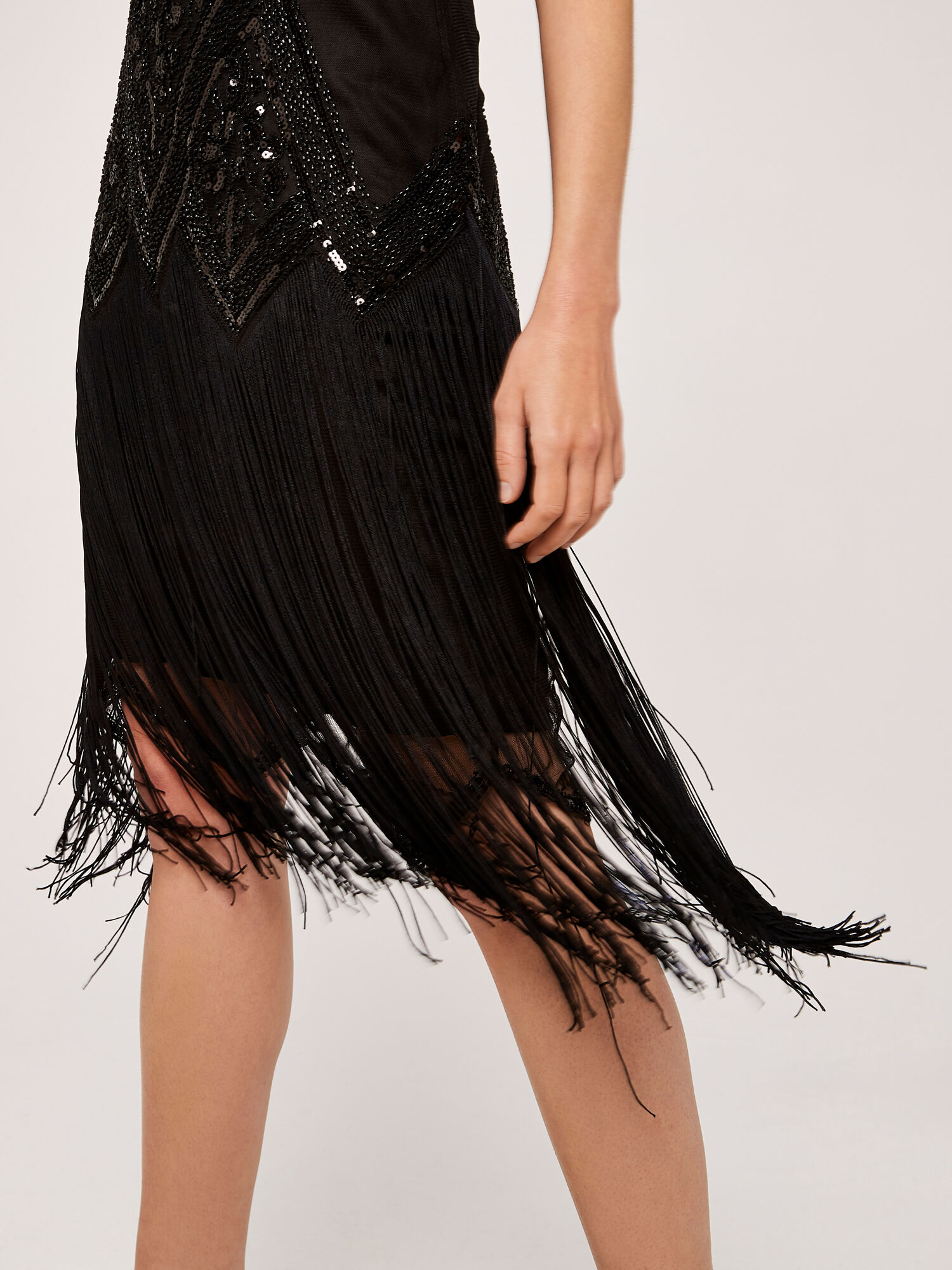 Black tassel dress uk new arrivals