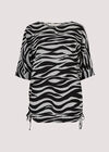 Zebra Top, Grey, large