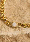 24K Gold Plated Chain Bracelet, Gold, large