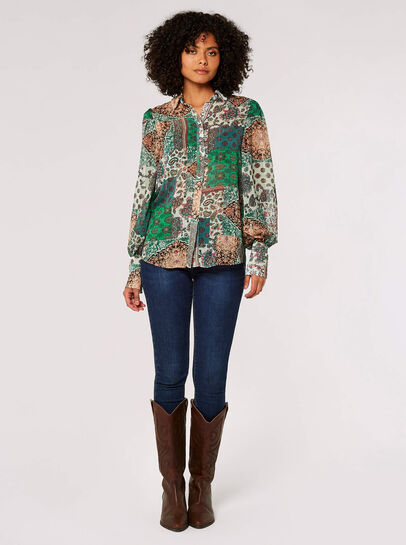 Paisley Patchwork Shimmer Shirt