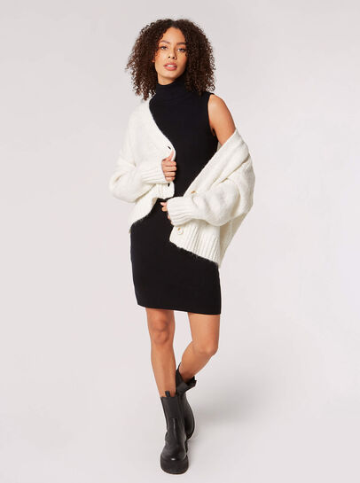 Ribbed Knit Mini Dress