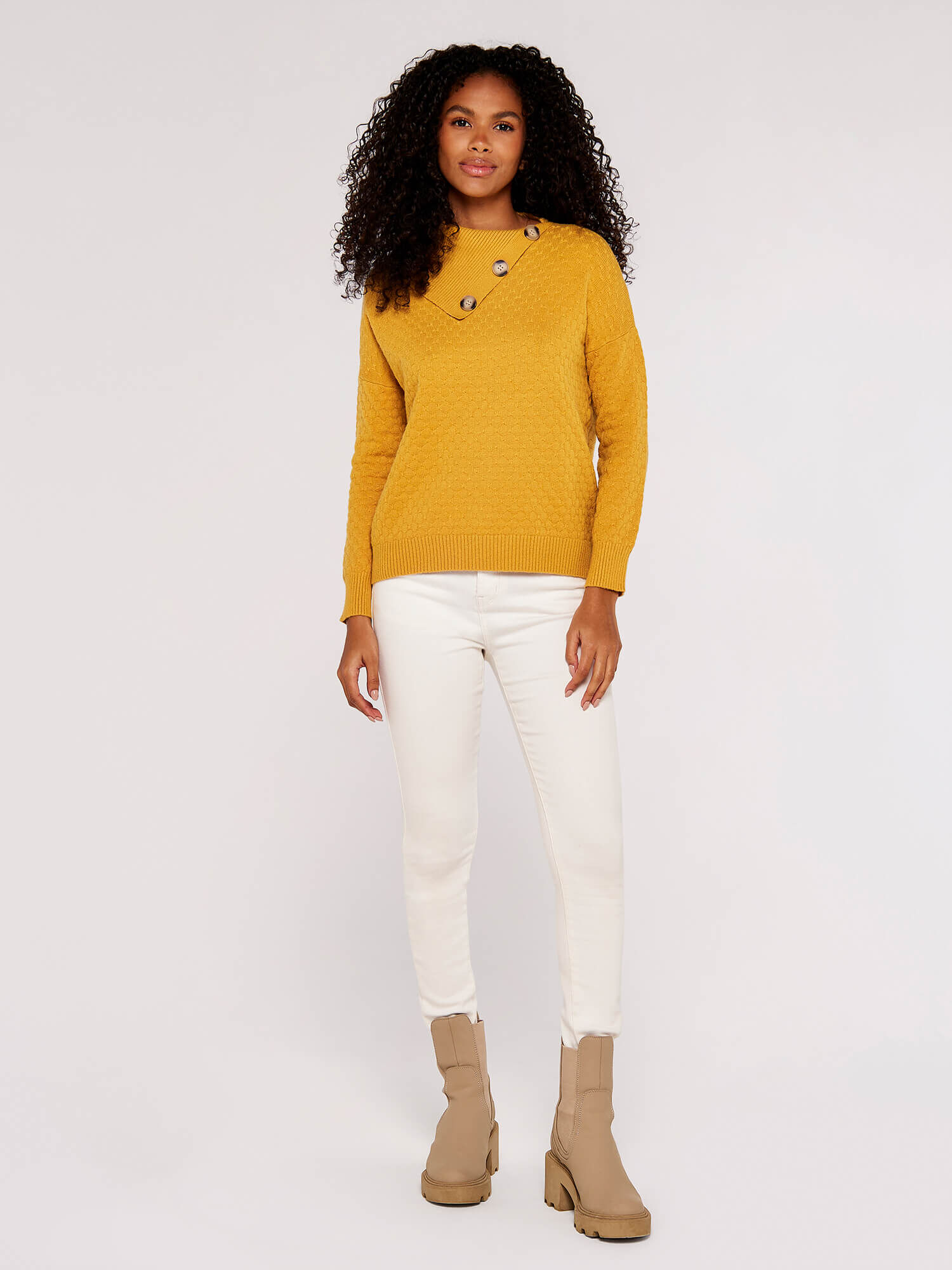 Long mustard new arrivals jumper