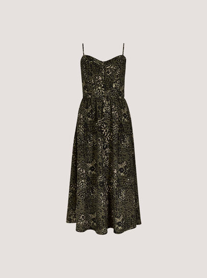 Cheetah Print Corset Cami Maxi Dress