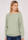 Soft Batwing Jumper, Mint, large