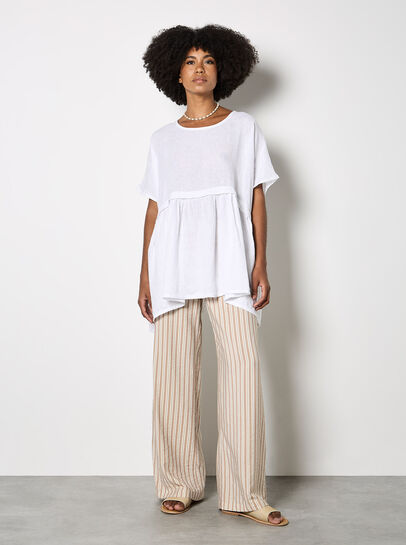 Oversized Pure Linen Tunic