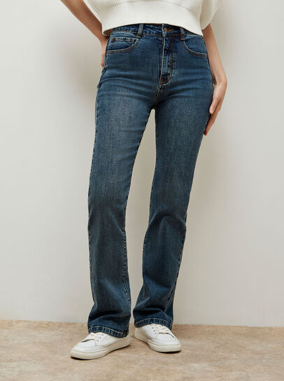 Mid-Rise Bootcut Jeans