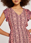 Paisley Crochet Maxi Dress, Pink, large