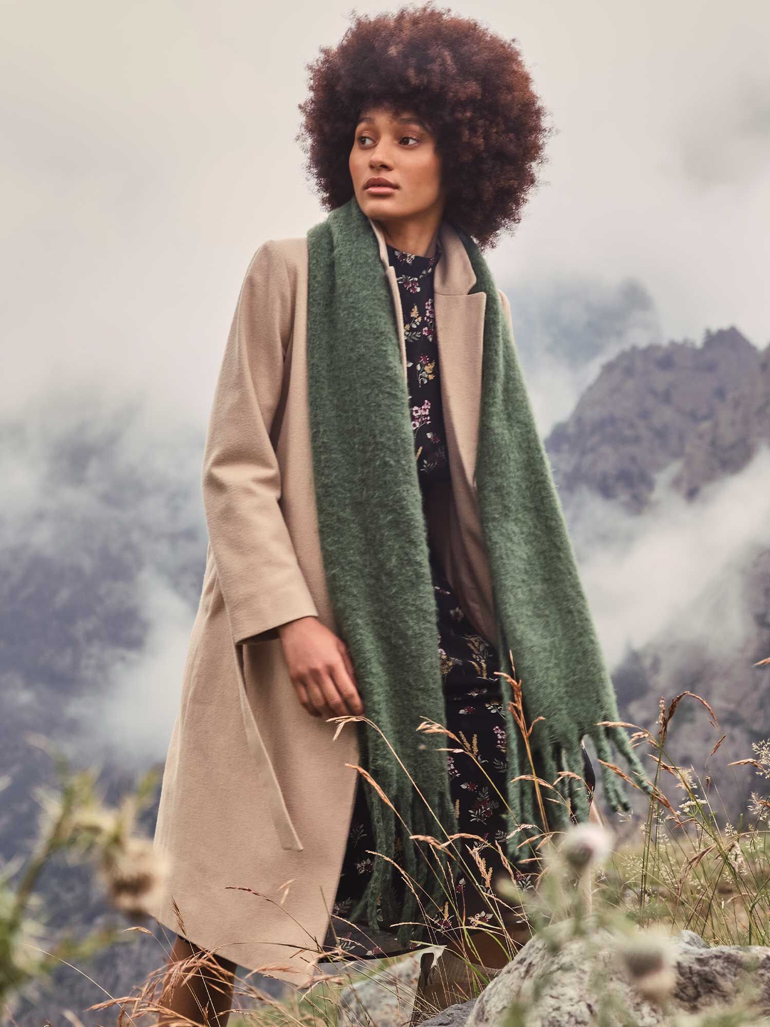 Herringbone coat top