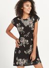 Folk Floral Tea Dress, Green, large
