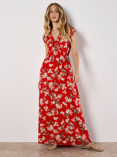 Jasmine Floral Wrap Maxi Dress
