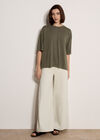 Jersey Oversized T-Shirt, Khaki, large