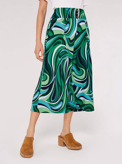 Swirl Print Culotte