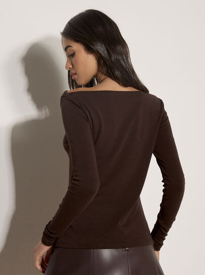 Boat Neck Jersey Top