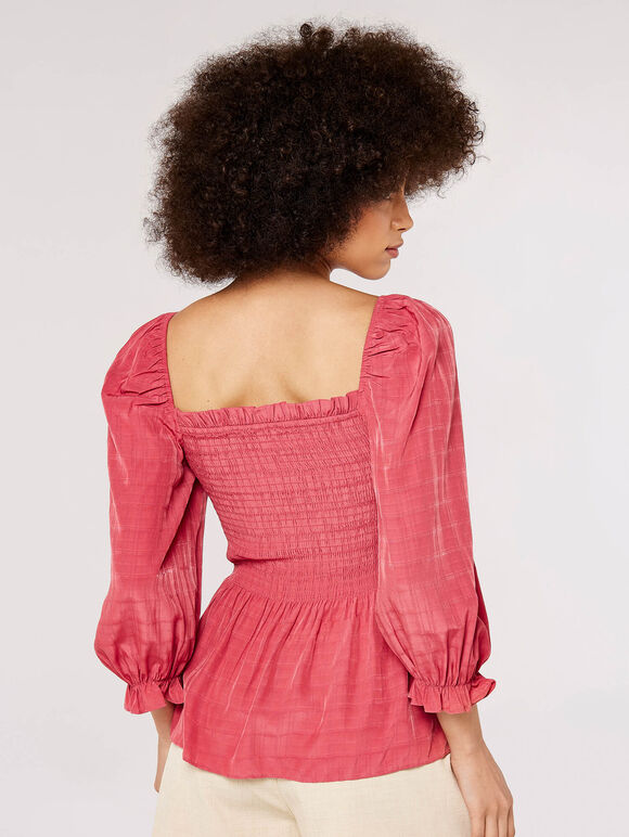 Self Check Smock Top, Pink, large