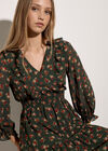 Vintage Ditsy Floral Mini Dress, Green, large