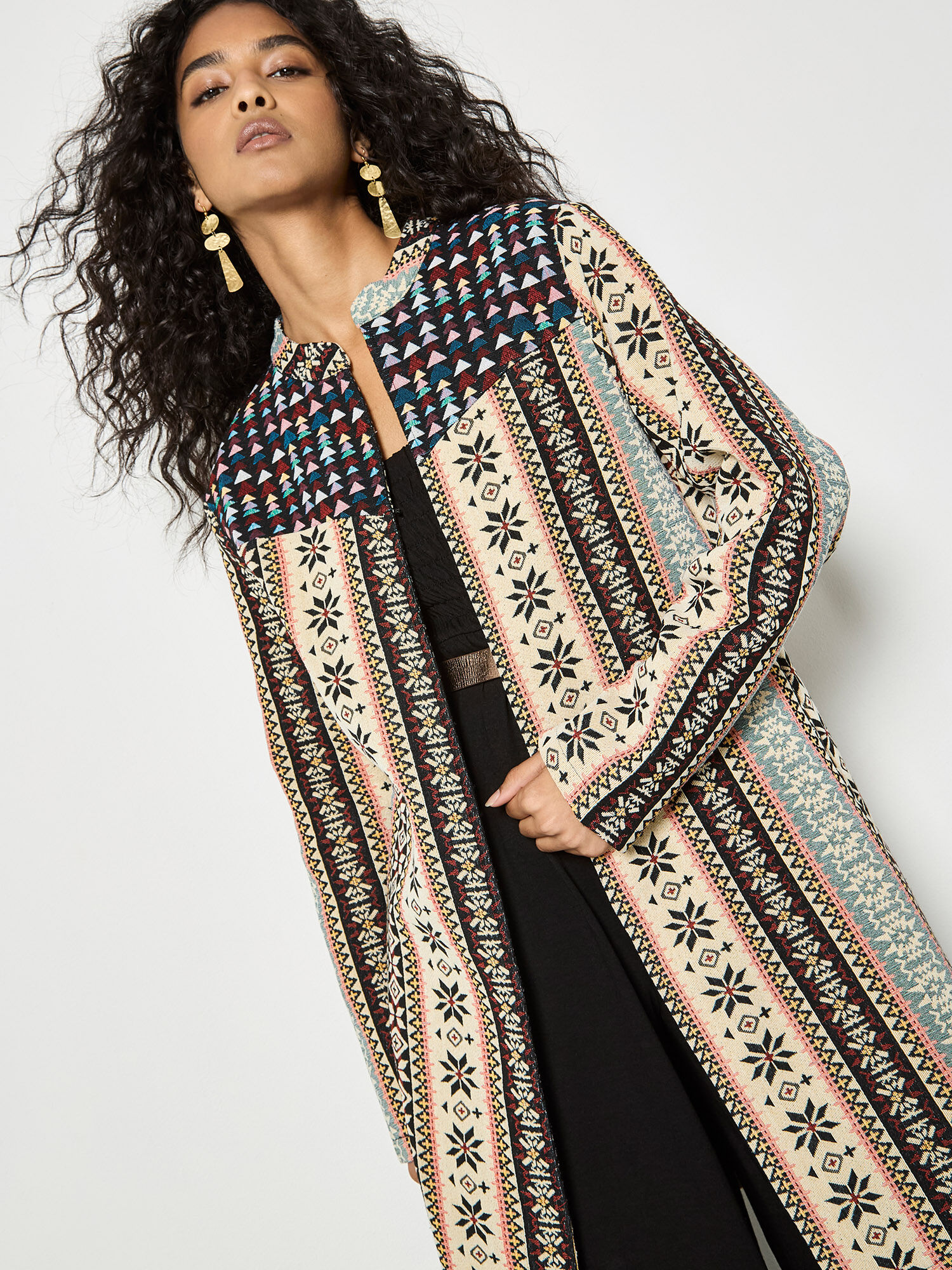 Boho Tapestry Jacket | Apricot Clothing