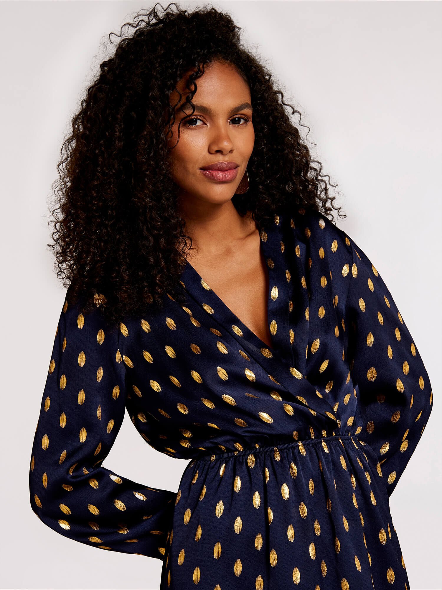 Gold on sale spot dress