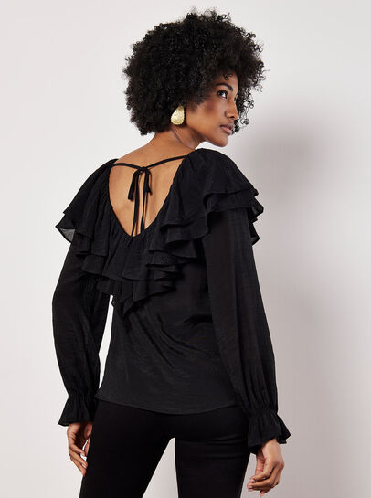 Ruffle Collar Blouse