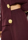 Soft Knit Wide Leg Trousers, Burgundy, large