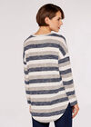 Soft Touch Stripe Top, Navy, large