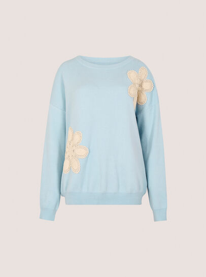 Crochet Daisies Lightweight Jumper