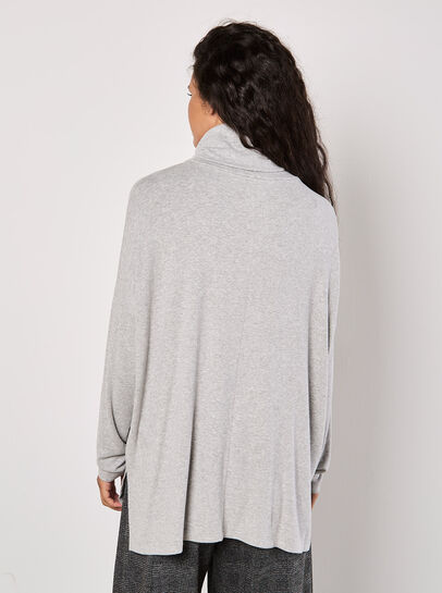 Roll Neck Soft Touch Oversized Top