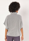 Batwing Chevron Knitted Top, Black, large