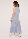 Multi Panel Stripe Dress, Blue, large