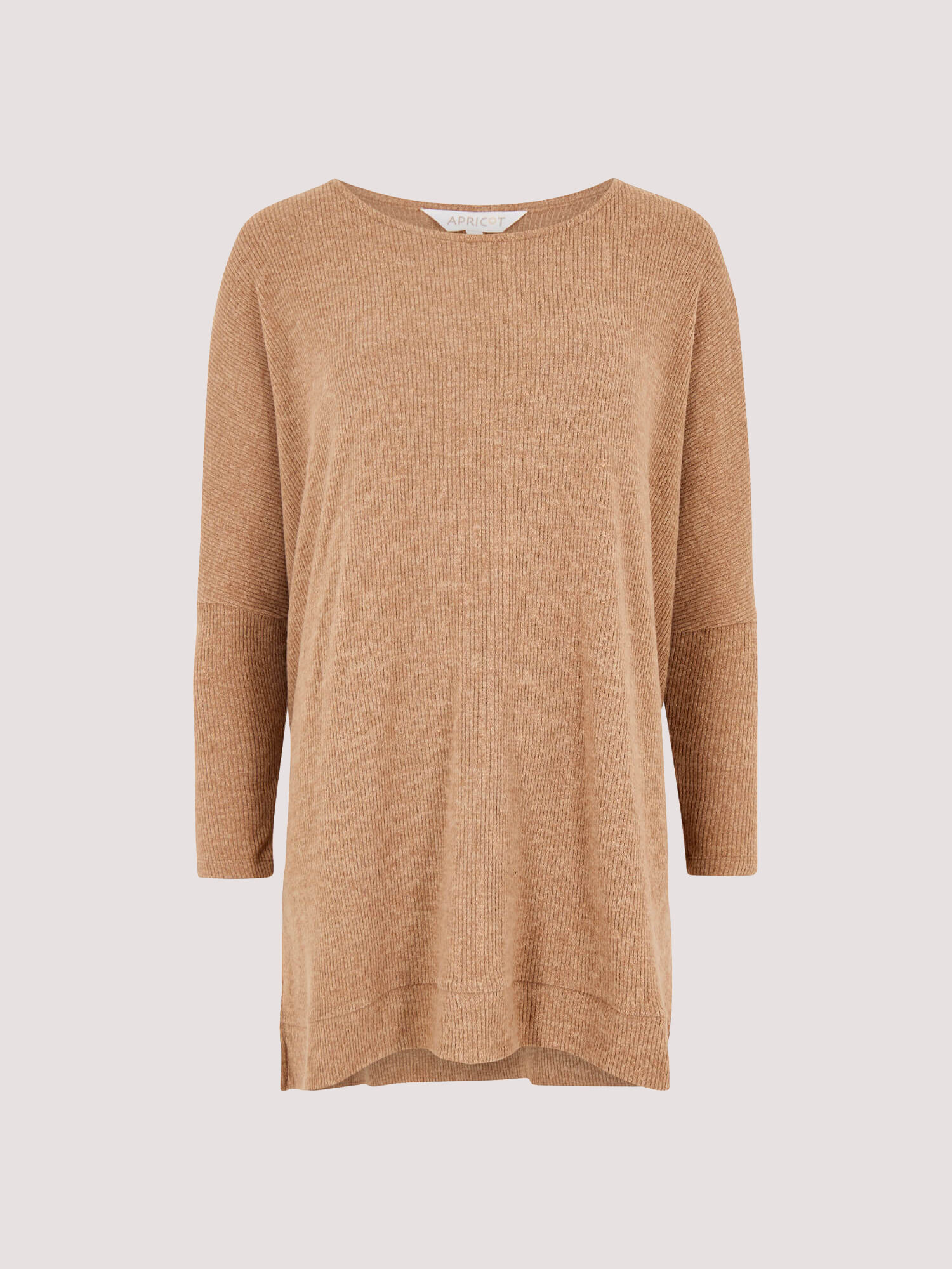 Ribbed Side Split Top | Apricot Clothing