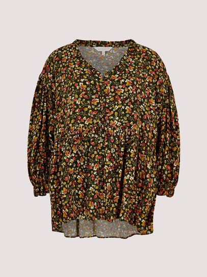 Oversized Ditsy Floral Top