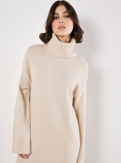 Roll Neck Jumper Maxi Dress