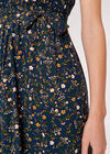 Buttercup Floral Midi Dress, Navy, large