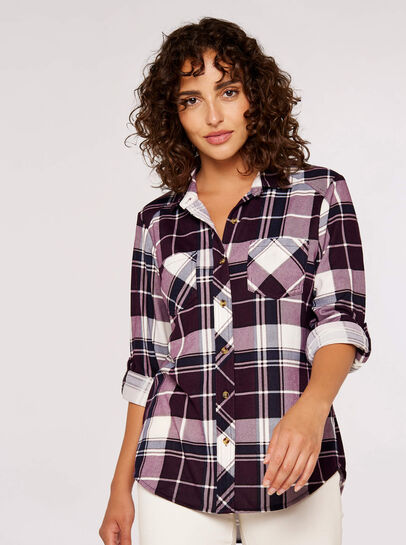 Check Brushed Jersey Shirt