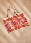 Colourful Crochet Tote Bag, Assorted, large