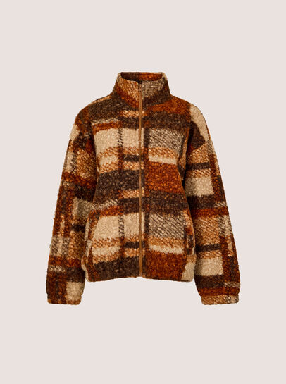 Soft Boucle Check Jacket