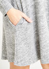 Marl Pocket Swing Dress, Grey, large