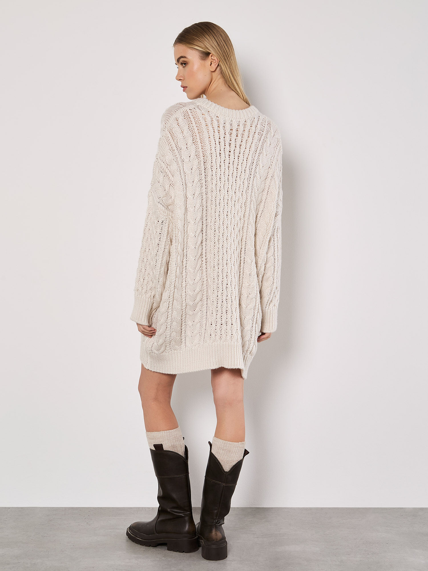 Oversized knit sweater dress on sale