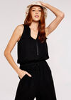 Utility Jumpsuit, Black, large